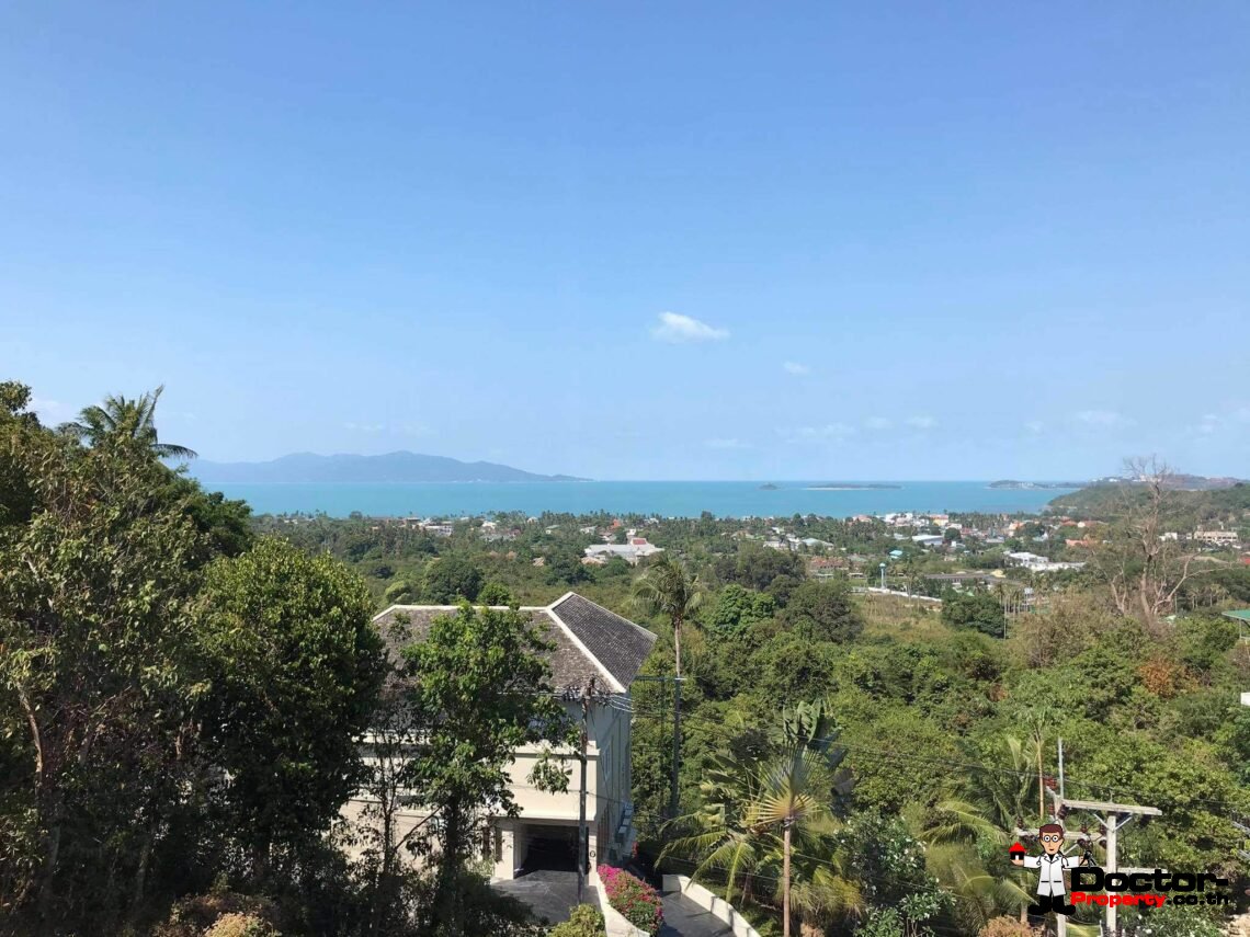 Sea View Land 1348 m2 – Bophut – Koh Samui – for sale